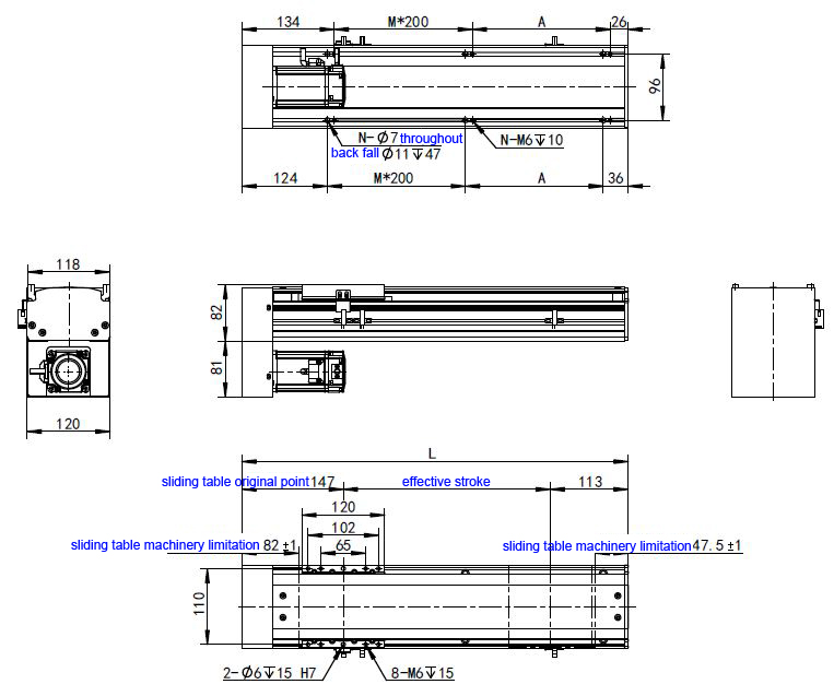 Hướng dẫn tuyến tính chính xác cao trục vít cho máy CNC chuyển động HAN'S LASER