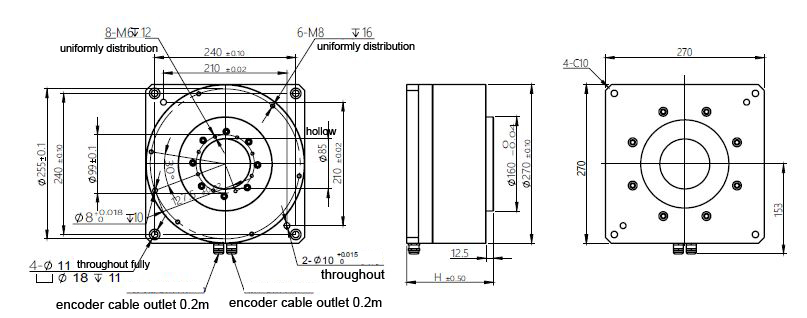 Khung ngoài Rotor Mô-men xoắn Động cơ HAN'S LASER